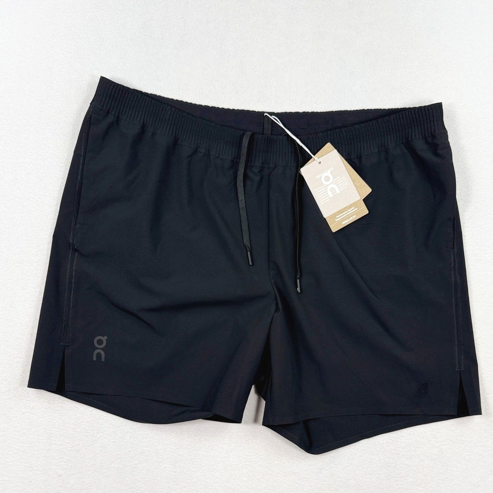 On Focus Shorts Size XXL (40) Mens Black Training Running NEW